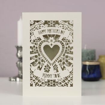Papercut Mummy To Be Mother's Day Card, 10 of 11