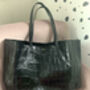Personalised Real Leather Tote Bag Croc Print, thumbnail 9 of 12