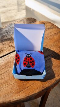 Ladybird Socks With Gift Box – Fun Gift One Size, 7 of 7