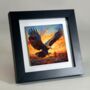 Golden Eagle Framed Ceramic Art Tile, thumbnail 5 of 10