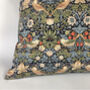 Morris And Co Strawberry Thief Xl Cushion Cover, thumbnail 4 of 5