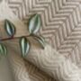 Zigzag Design Cream Soft Sofa Throw, thumbnail 1 of 10