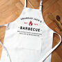 Personalised BBQ Apron Barbeque Gift For Dad Or Grandad, thumbnail 1 of 2