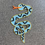 Snake Embroidered Iron On Patch, thumbnail 1 of 4