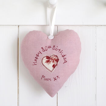 Personalised 70th Birthday Hanging Heart Gift For Her, 2 of 12