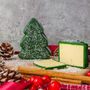 Christmas Tree Shaped Vintage Cheddar Cheese Truckle 200g, thumbnail 1 of 4