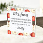 Personalised Teacher Apple Acrylic Block Gift, thumbnail 1 of 2
