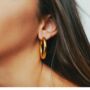 Gold Vermeil Statement Hoops, thumbnail 3 of 3
