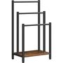 Towel Rack Stand With Three Towel Rails Storage Shelf, thumbnail 4 of 9