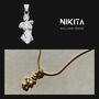 Women Body Pendant Necklace, 24k Gold Plated, thumbnail 6 of 8