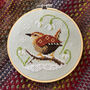 Wren And Snowdrops Cross Stitch Kit, thumbnail 1 of 2