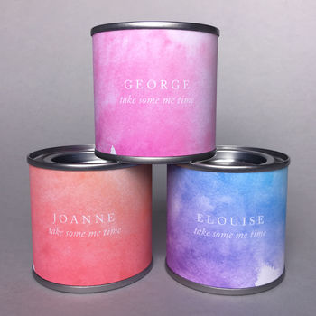 Personalised 'Me Time' Home Spa Soy Wax Scented Candle, 6 of 7