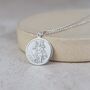 Sterling Silver Personalised St Christopher Pendant, thumbnail 2 of 5