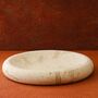 Handcrafted Travertine Round Tray, thumbnail 1 of 2
