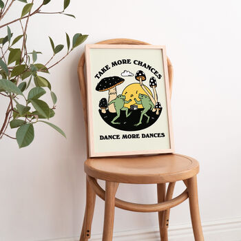 'Take More Chances' Dancing Frogs Quote Print, 6 of 12