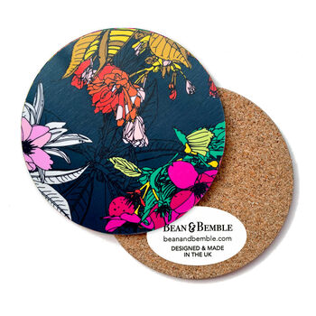 Blossom Coasters Box Set Of Four Round Heat Resistant, 9 of 10