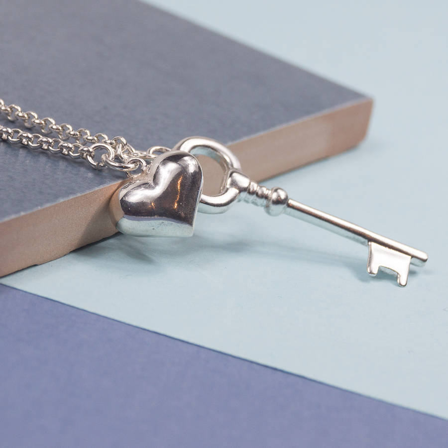 Silver Key To Your Heart Necklace By SUMMER AND SILVER ...