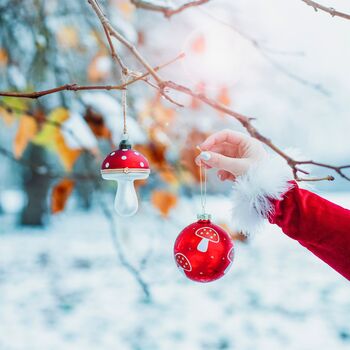 Glass Mushroom Opening Bauble, 4 of 4