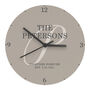 Personalised Family Initial Wooden Wall Clock, thumbnail 3 of 5