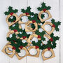 Personalised Family Christmas Handpainted Napkin Rings, thumbnail 2 of 3