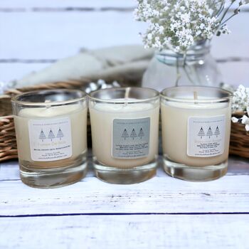 Xmas Candle Gift Set X3 Aromatherapy Blends Home Fragrance Gift Box, 5 of 10