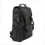 15 Inch Laptop Backpack In Black Leather, thumbnail 4 of 11