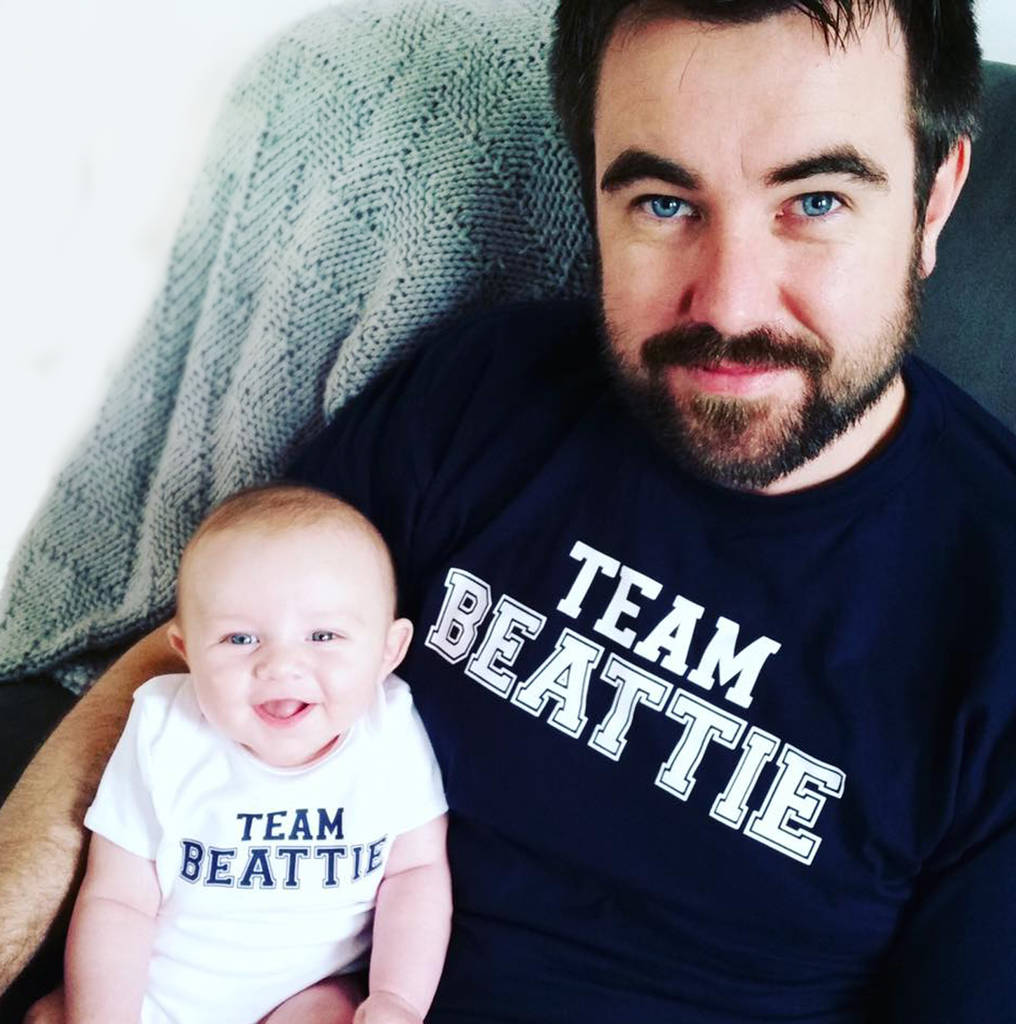 'Team Surname' Father And Child Matching T Shirts, 1 of 9