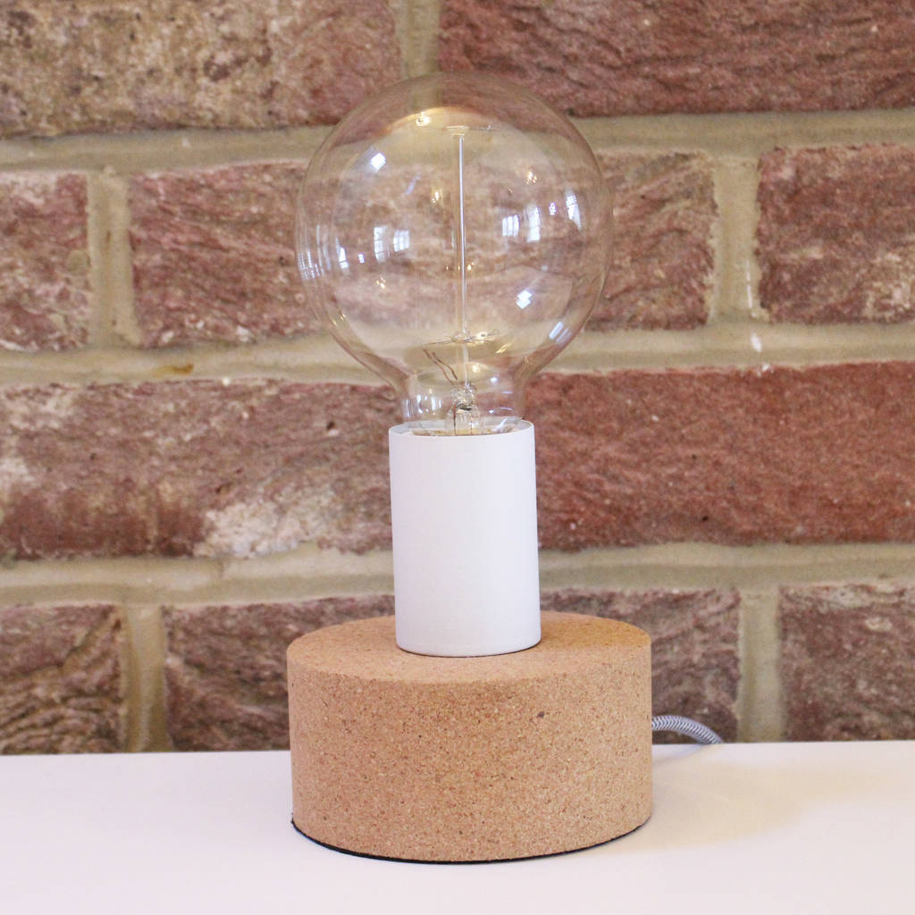 Cork Base Table Lamp By Lime Tree London