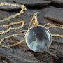 Round Reversible Photo Locket Sterling Silver Necklace, thumbnail 2 of 4
