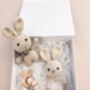 Crochet Rabbit Baby Gift Set In Keepsake Box, thumbnail 1 of 9
