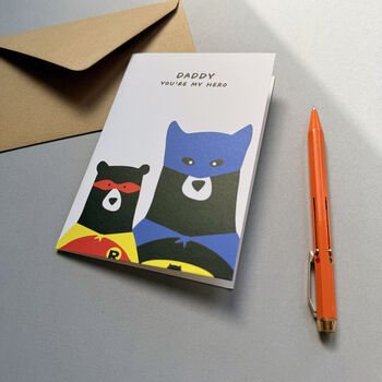 Daddy Bear Hero, Father's Day A6 Card, 5 of 6