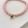 Blush Pink Beaded Bracelet, thumbnail 1 of 6