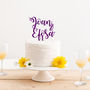 Personalised Two Words Or Name Cake Topper, thumbnail 2 of 5