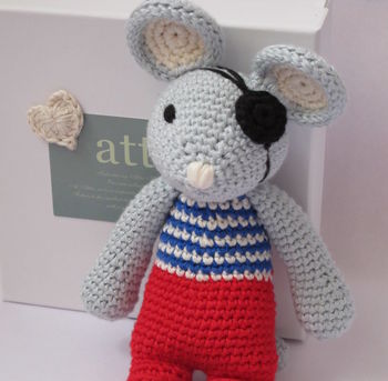 Hand Crochet Pirate Mouse, 2 of 2