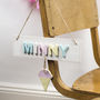 Personalised Name Sign Door Plaque With Ice Cream, thumbnail 1 of 4