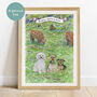 Personalised Watercolour Pet Portrait With Background Options, thumbnail 4 of 6
