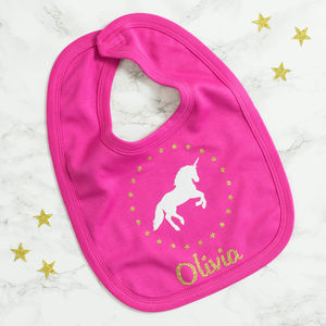 unicorn bib