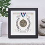 Personalised Marathon Medal Presentation Black Frame, thumbnail 1 of 3