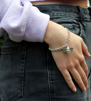 Silver Bumble Bee Bracelet, 2 of 7