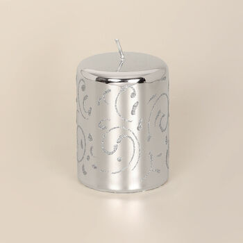Silver Sparkling Candles By G Decor, 3 of 5