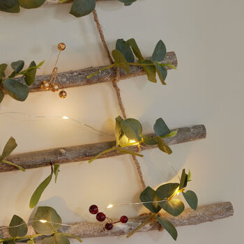 Metallic Mistletoe Christmas Tree Ladder, 5 of 6