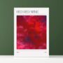 Ub40 Red Red Wine Abstract Song Painting Art Print, thumbnail 2 of 3