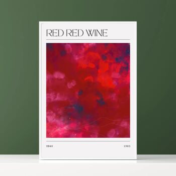 Ub40 Red Red Wine Abstract Song Painting Art Print, 2 of 3