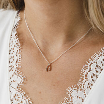 Wishbone Sterling Silver Necklace, 3 of 12