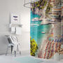 Positano Beach Fabric Shower Curtain, thumbnail 1 of 4