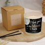 Personalised 'Moon And Back' Vanilla Scented Jar Candle, thumbnail 2 of 4