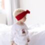 My First Christmas Embroidered Personalised Bear Checked Pyjamas, thumbnail 2 of 5