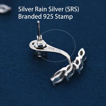 Marquise Cz Cluster Ear Jacket In Sterling Silver, 7 of 12