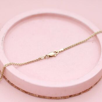 Small Gold Pendant Necklace. Solid 9ct Gold, 7 of 12