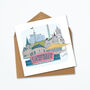 Personalised Cardiff Greeting Card, Skyline Print, thumbnail 4 of 4
